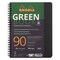 Rhodia Greenbook Notebook - 6.3" x 8.3", Black, Lined, 80 Sheets
